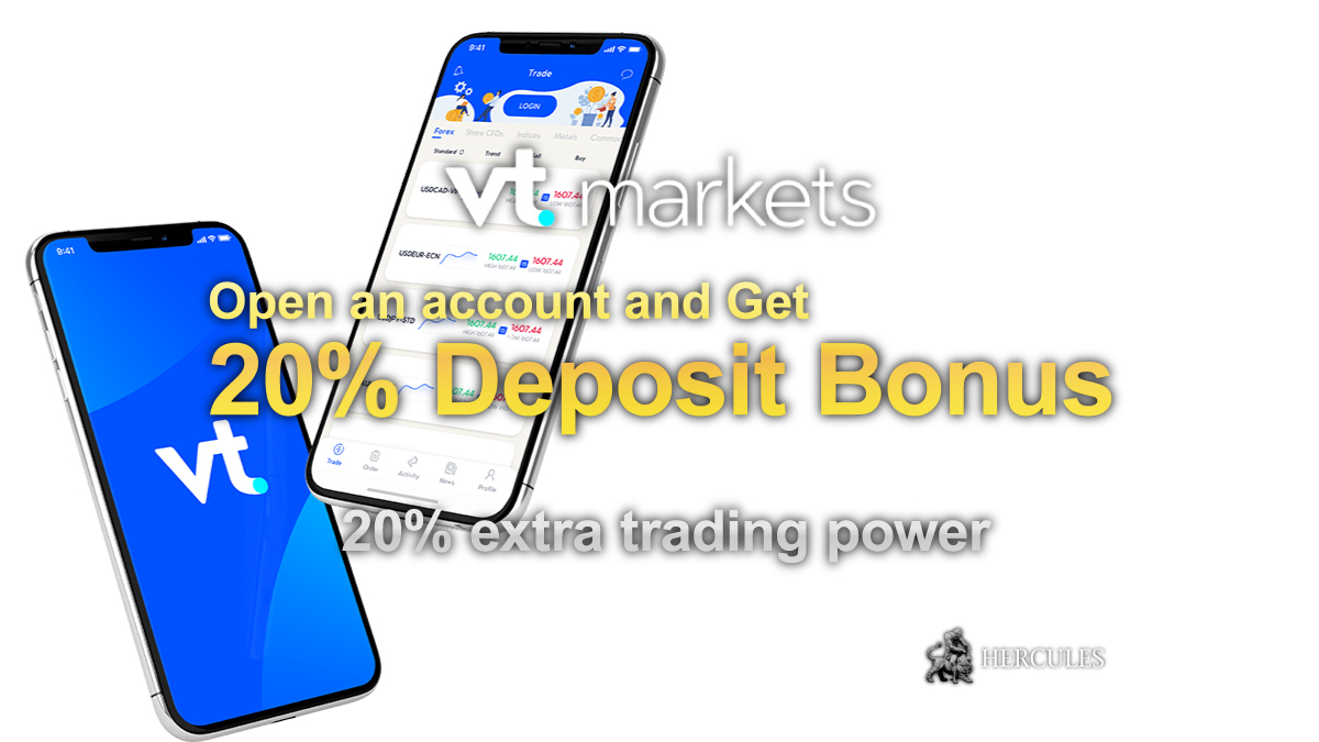 VT Markets - Bonus de dépôt 20 % VT Markets