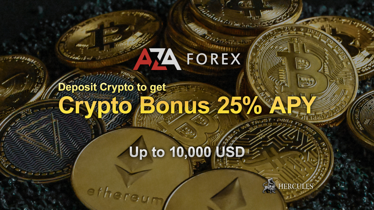 AZAforex - Bonus crypto AZAForex à 25 % APY