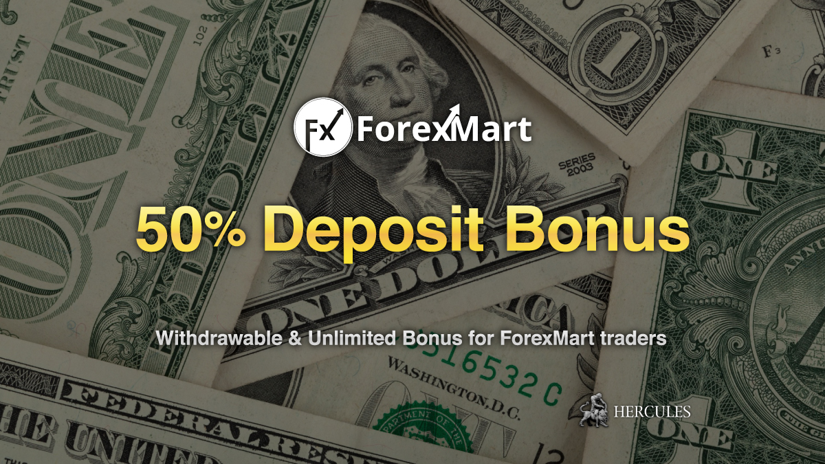 ForexMart - Bonus de dépôt de 50 % ForexMart