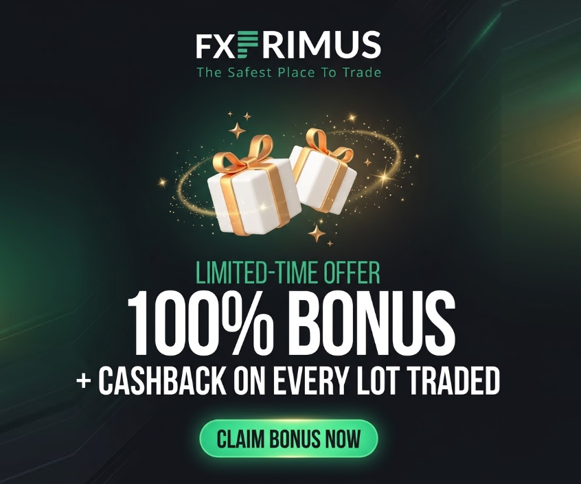 FXPRIMUS - Bonus Cashback 100 % FXPRIMUS
