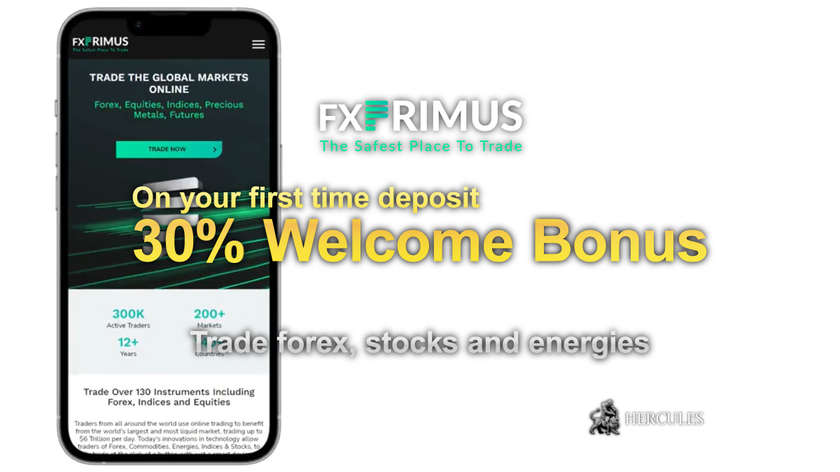 FXPRIMUS - Bonus de dépôt FXPrimus de 30 %