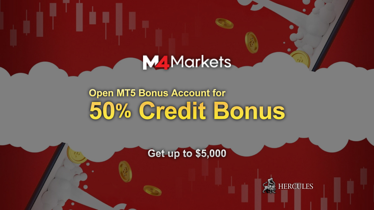 M4Markets - Bonus crédit 50 % M4Markets