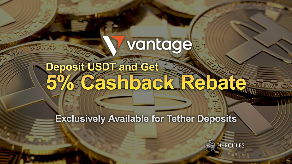 Vantage Markets - Remise de 5 % Vantage sur les dépôts USDT